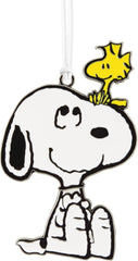 Snoopy & Woodstock Moving Metal Ornament – PEANUTS Christmas Tree Decoration