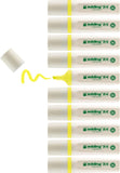 edding 24 EcoLine highlighter - yellow - 10 highlighters - chisel nip 2-5 mm - for quick and easy marking and highlighting of texts and notes - refillable, made of recyclable material
