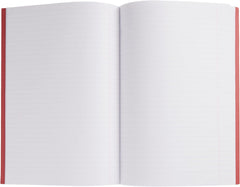 A4 Red Exercise Book - Lined with Margin