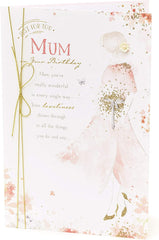 Birthday Card for Amazing Mum with Ribbon