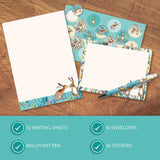 Kissing Hares Gifted Stationery Letter Writing Sets