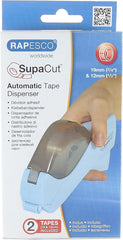 Rapesco 1442 SupaCut Tape Dispenser with 2 Tape Rolls, Powder Blue