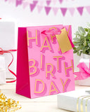 Medium Gift Bag For Her/Female - Pink Design