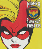 Disney Avengers Captain Marvel Birthday Card with Badge