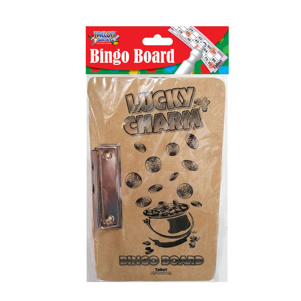 Bingo Board with side clip Lucky charm