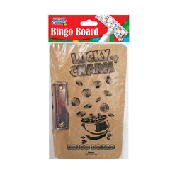 Bingo Board with side clip Lucky charm