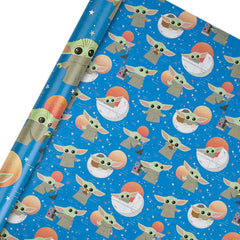 The Mandalorian Grogu Design 2M Gift wrap Roll - Pack of 3