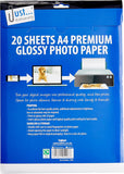 Glossy A4 Photo Paper – 20 Sheets | High-Resolution Inkjet Printing Paper