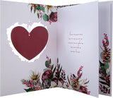 Hallmark Boxed Christmas Card for Fianc�e - Traditional Heart and Wreath Design