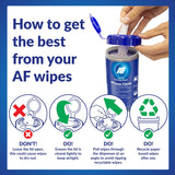 AF Phone & Headset Cleaning Wipes - Contains Alcohol - for Hotdesk, Desk, Call Centre, Games Consoles, Desk Telephone, Reception etc.