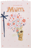 Boofle Birthday Card For Mum With Envelope - Cute Design And Large Bouquet Of Flowers, Multi, 737938-0-1