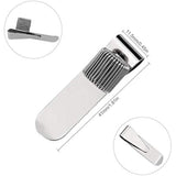 10 x Single Metal Pen Holder With Pocket Clip Silver