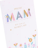 UK Greetings Mother's Day Card for Mam - Floral Design