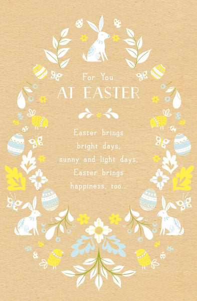 Easter Brings Bright Days Foiled Easter Card