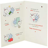 Bunny Husband Card with Poem Valentine's Day Card