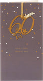 Happy 60th Birthday Card with Hanging Keepsake