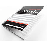 Silvine A4 Music Manuscript Book - Printed 12 Stave (100 Pages)