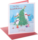 Cute Polar Bears & Tree Design from The Grandchildren Christmas Card