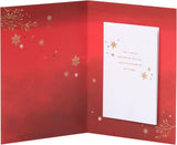 Husband Christmas Card – Luxurious Red and Gold Holiday Design