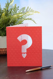 UK Greetings Valentine's Day Card From A Secret Admirer for Him/Her/Boyfriend/Girlfriend/Husband/Wife/Partner - Question Mark Design