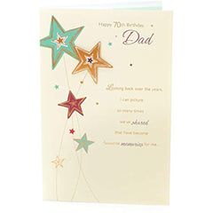 Dad 70th Sentimental Birthday Card