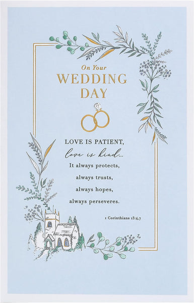Wedding Card for Him/Her/Friend - Traditional Church Design