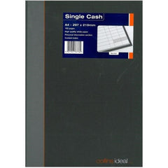 Collins Ideal Manuscript Book Casebound A4 Single Cash 192 Pages Black 6421 - 810077
