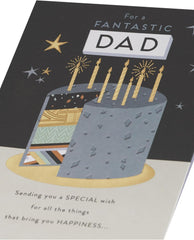 Dad Birthday – Gold Cake Foil