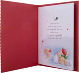 Hallmark Boxed Christmas Card for Boyfriend - Cute Forever Friends Winter Love Design