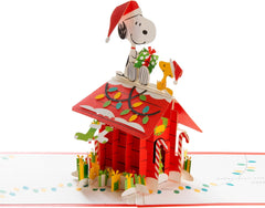 3D Pop Up Snoopy & Woodstock Christmas Card