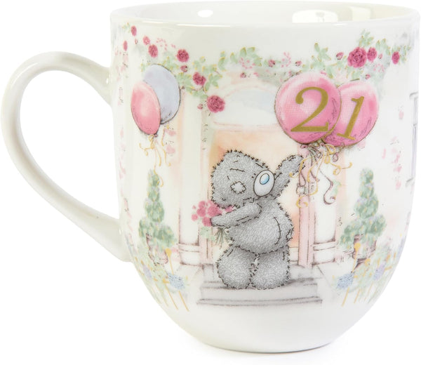 Tatty Teddy Luxury Bone China Mug in Satin-Lined Box 21st Birthday Gift Signature Collection