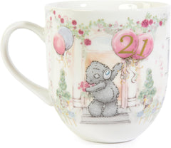 Tatty Teddy Luxury Bone China Mug in Satin-Lined Box 21st Birthday Gift Signature Collection