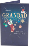 UK Greetings Christmas Card for Grandad - Christmas Wishes Design