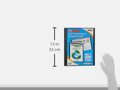 Tiger A4 40 Pocket Presentation Display Book – Black Cover, Clear Sleeves