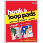 Hook and Loop Pads – Strong Self-Adhesive Backing – Easy Peel & Stick Fasteners
