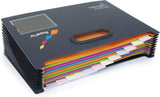 Rapesco Supafile A4 13-part Landscape Desktop Germ-Savy Antibatcterial E£xpanding File