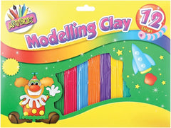 Modelling Clay – Medium Pack with 12 Colour Strips | Non-Toxic Clay for Kids & Crafts