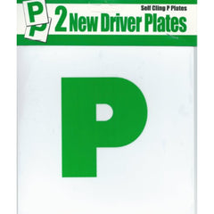 Self-Adhesive Sticker Pair ‘P’ New Driver Pass Plates – Easy to Apply