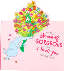 Valentine's Day Card for Him/Her/Partner - Elephant Design