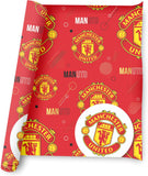 Manchester United Wrapping Paper 2 Sheets & 2 Tags
