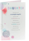 Daughter Birthday Card with Nice Sentimental Verse Luxury Card