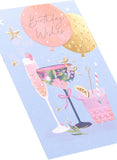 Floral Cocktail Design Birthday Card