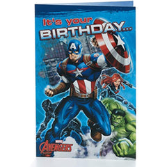 Marvel The Avengers Pop-Up Design Birthday Card