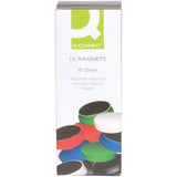 Pack of 50 Quality 25mm Assorted Coloured Magnets Dry wipe whiteboard fridge use
