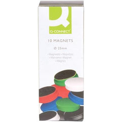 Pack of 50 Quality 25mm Assorted Coloured Magnets Dry wipe whiteboard fridge use