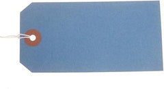 120 x 60mm Blue Strung Tag Single