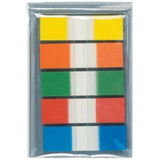 Q-Connect Assorted 0.5 inch 5-Colour Page Marker