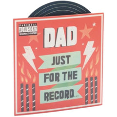 UK Greetings Birthday Card for Dad - Pop-Up Vinyl Record Design