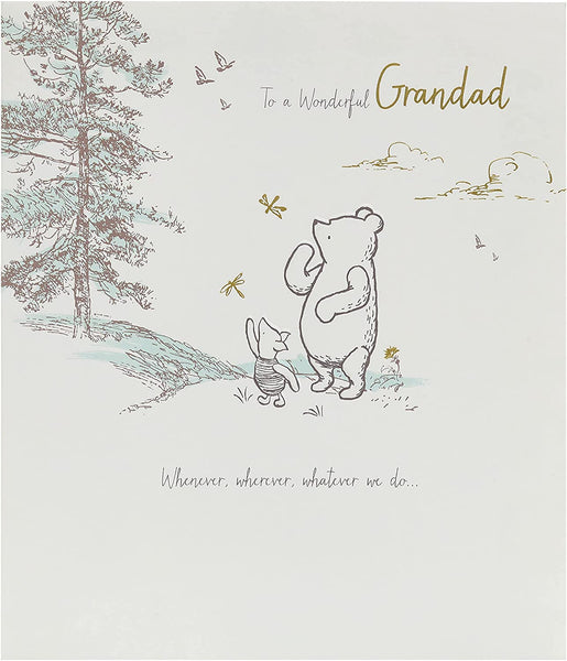 Disney Winnie The Pooh Grandad Father's Day Card
