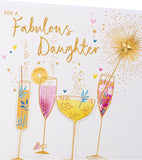 UK Greetings Birthday Card for Daughter Fabulous Cocktails Design